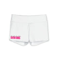 Cute Chicks Like Clutch Kicks White Yoga Shorts