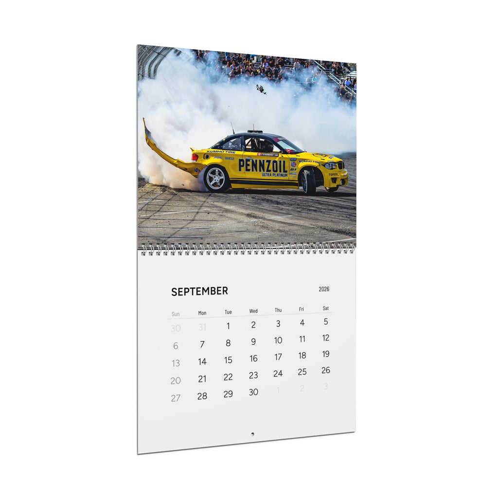Drift Cars Wall Calendar | 2026 Racing Photography Calendar