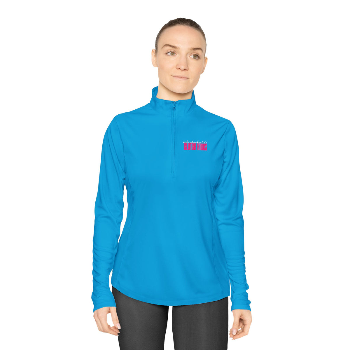 Clutch Kicks Ladies Quarter-Zip Pullover