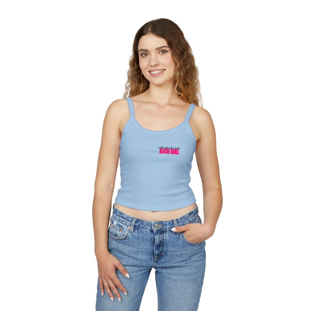 Cute Chicks Like Clutch Kicks Spaghetti Strap Tank Top