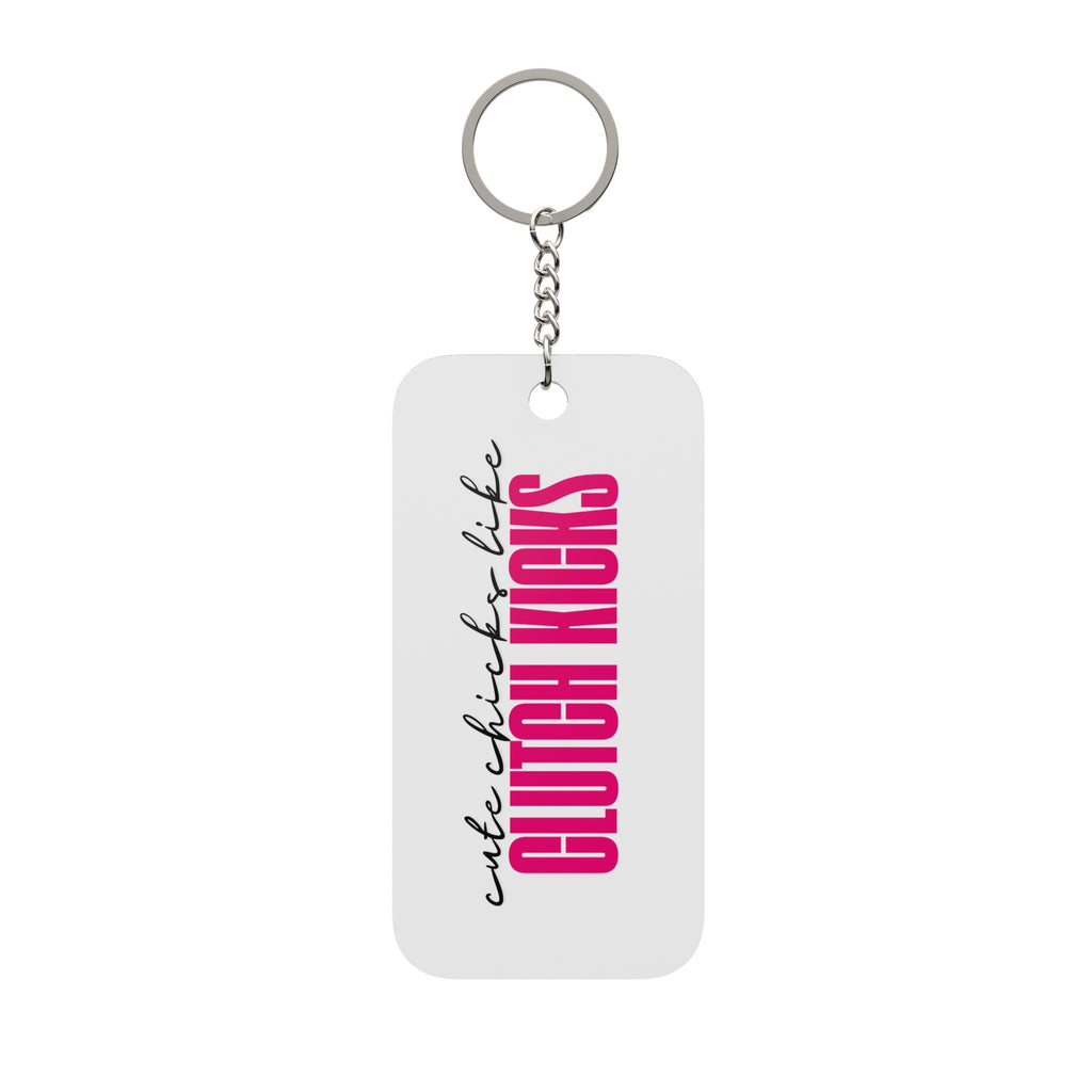 Cute Chicks Like Clutch Kicks Acrylic Keychain