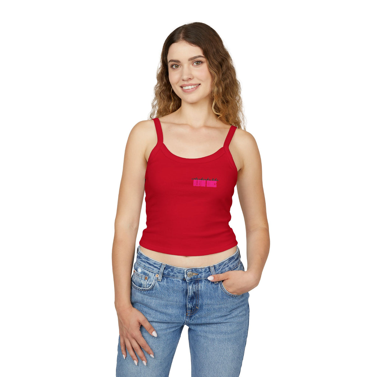 Cute Chicks Like Clutch Kicks Spaghetti Strap Tank Top