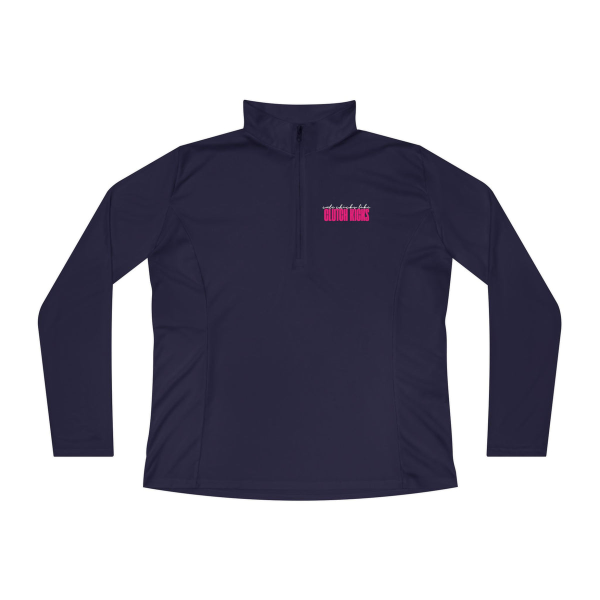 Clutch Kicks Ladies Quarter-Zip Pullover