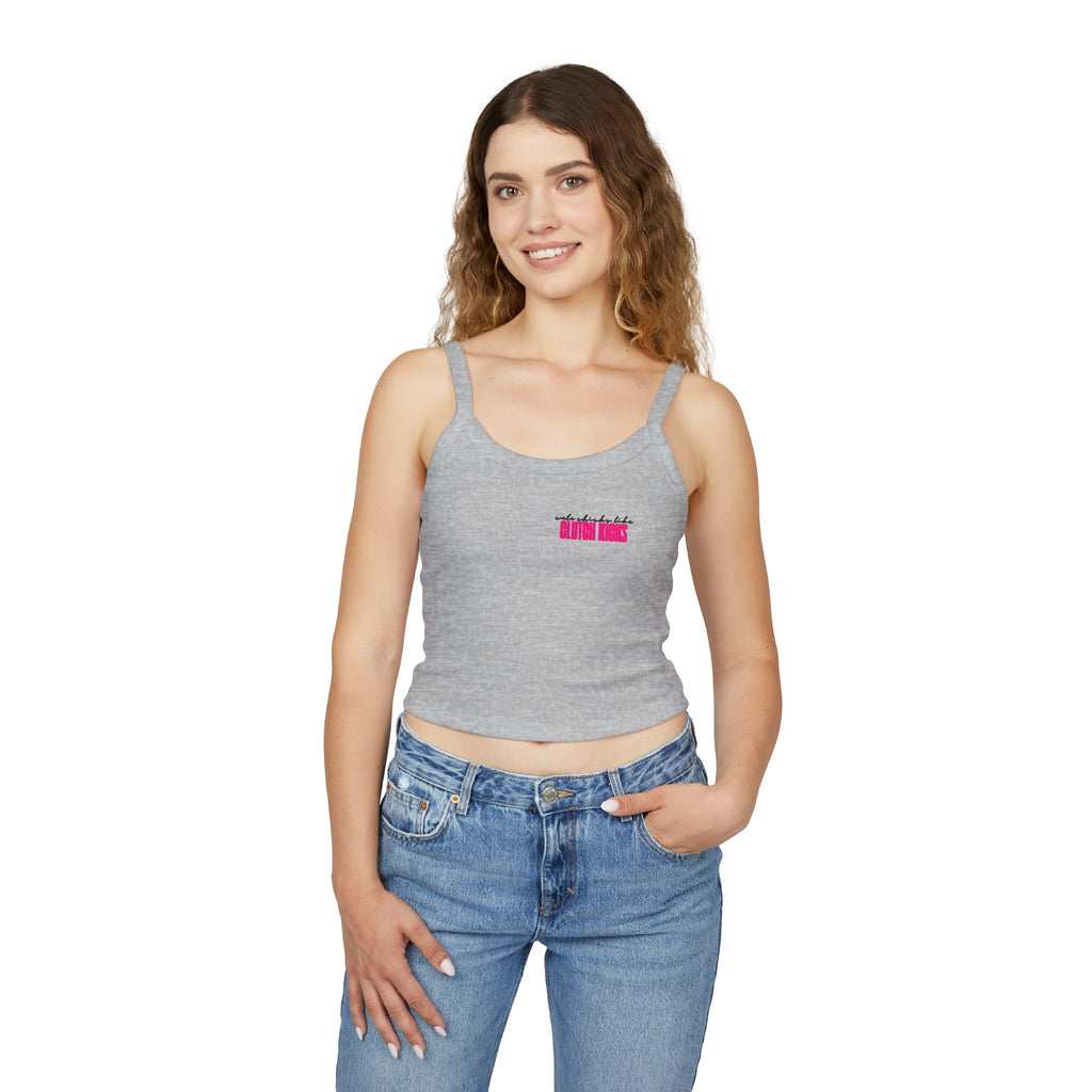 Cute Chicks Like Clutch Kicks Spaghetti Strap Tank Top