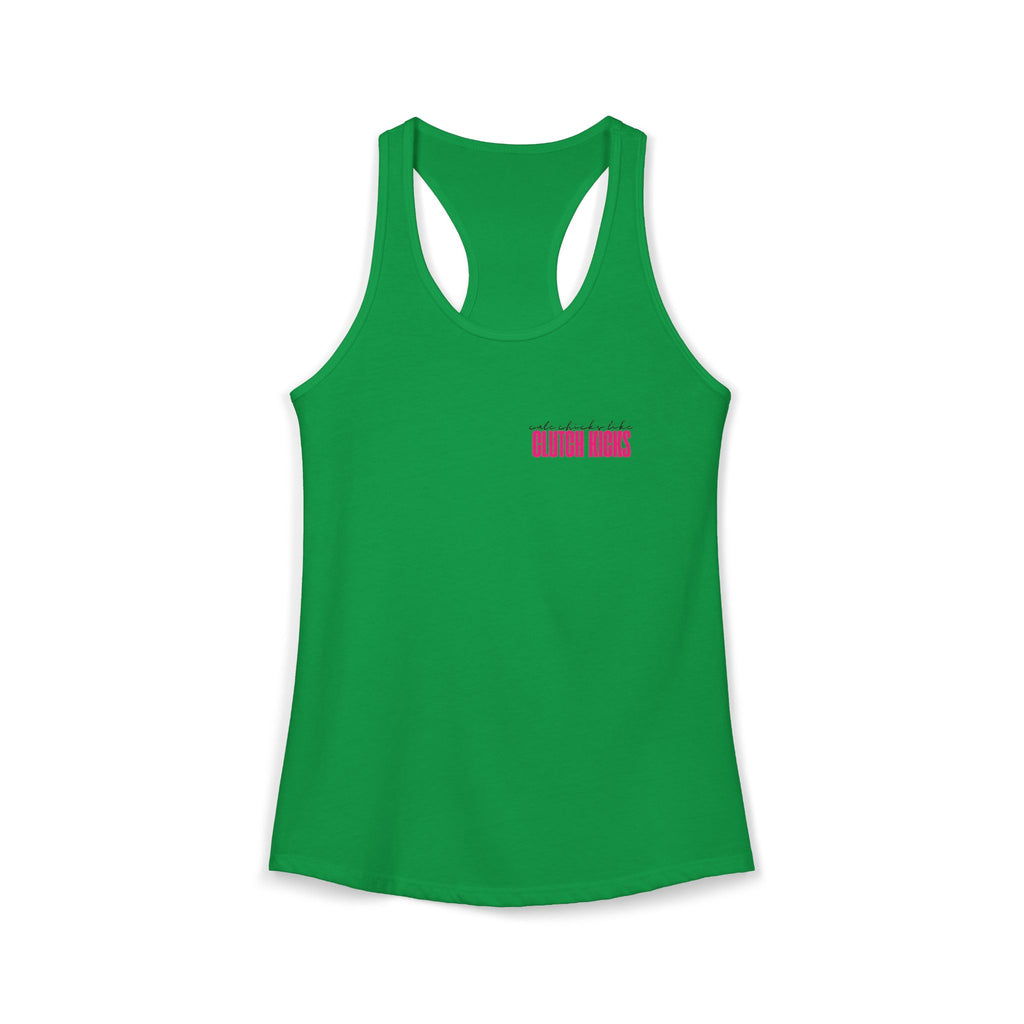 Cute Chicks Like Clutch Kicks Racerback Tank Top