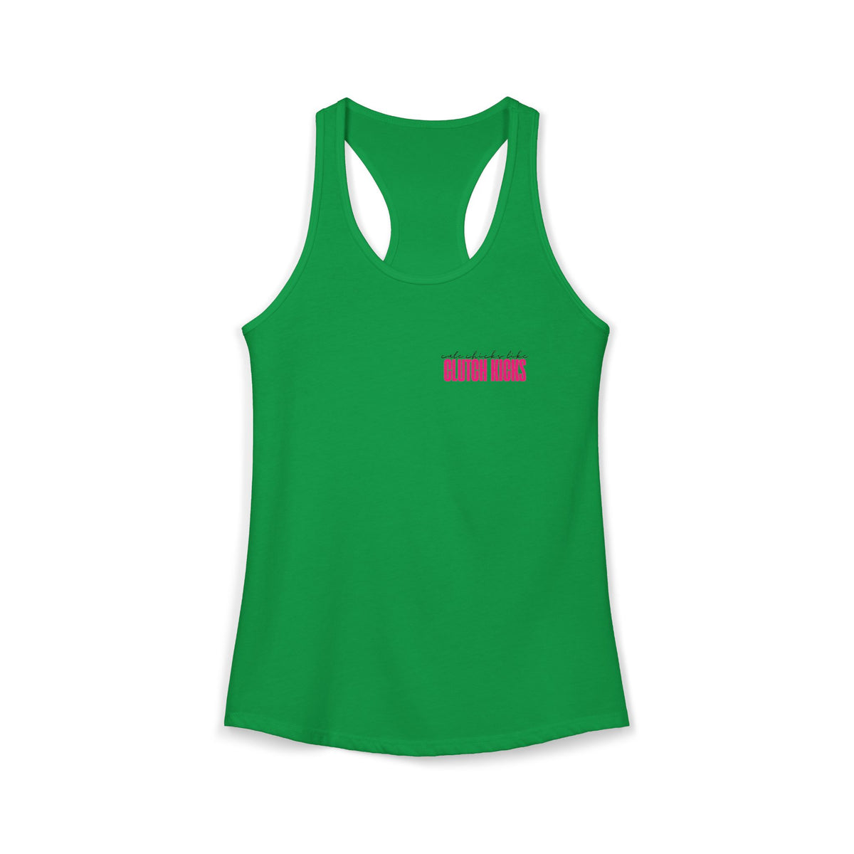 Cute Chicks Like Clutch Kicks Racerback Tank Top