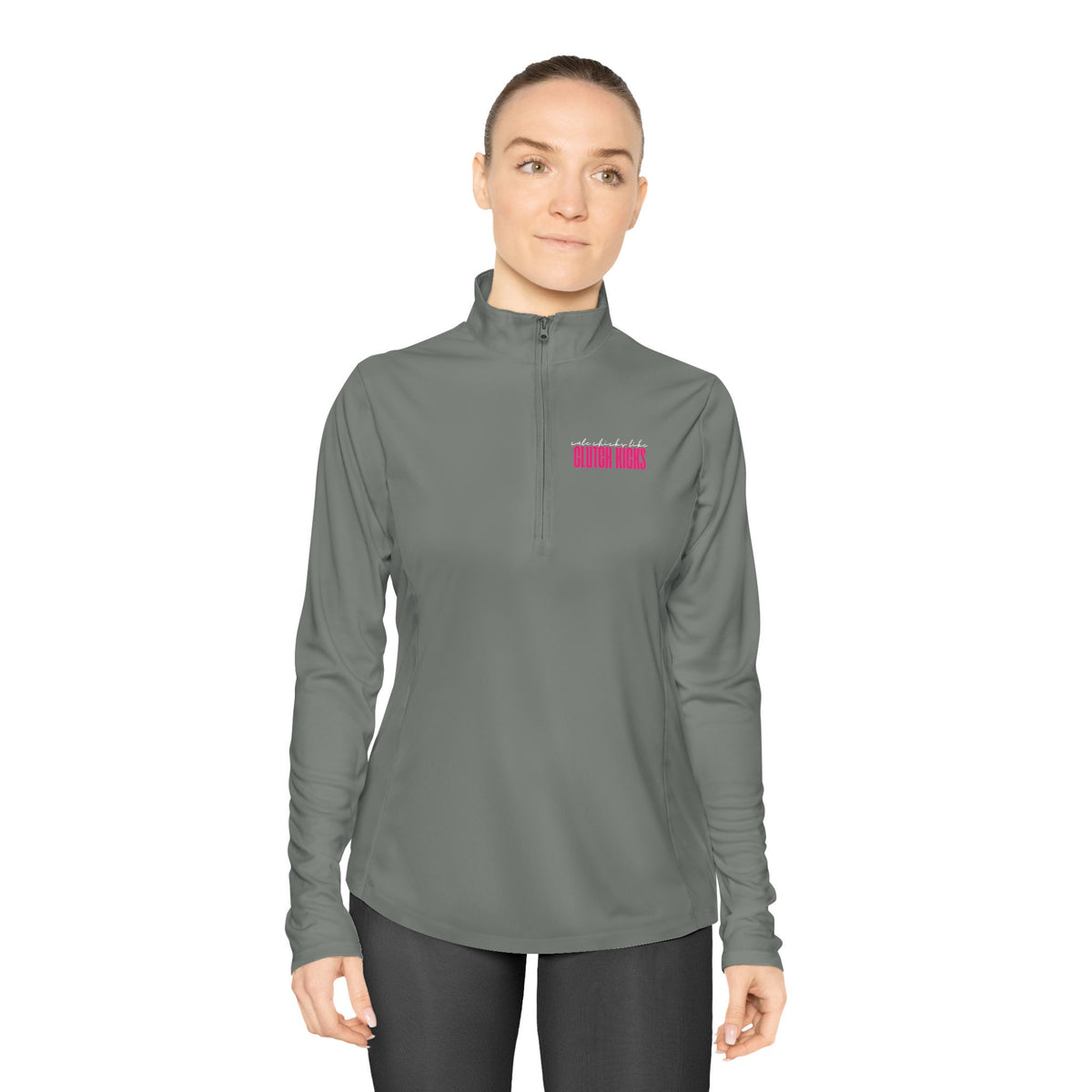 Clutch Kicks Ladies Quarter-Zip Pullover