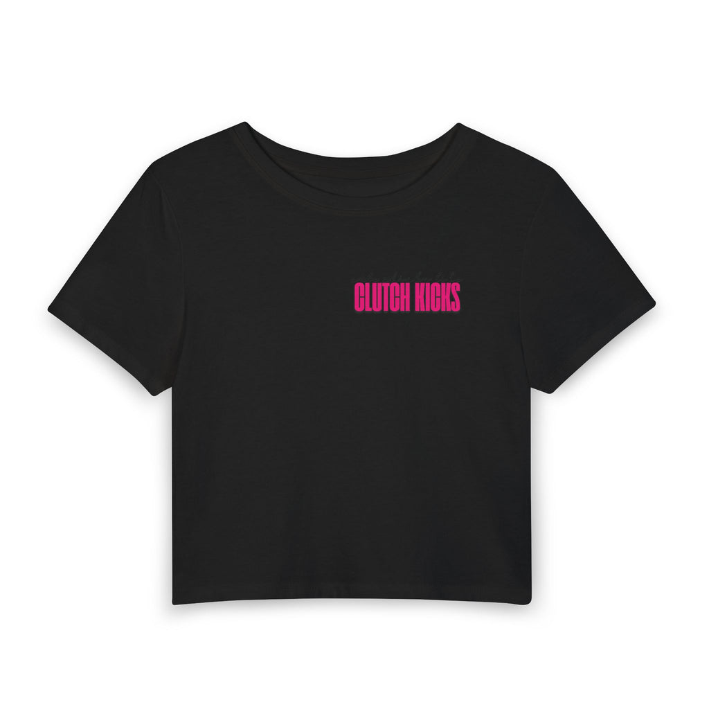 Cute Chicks Like Clutch Kicks Cropped Tee