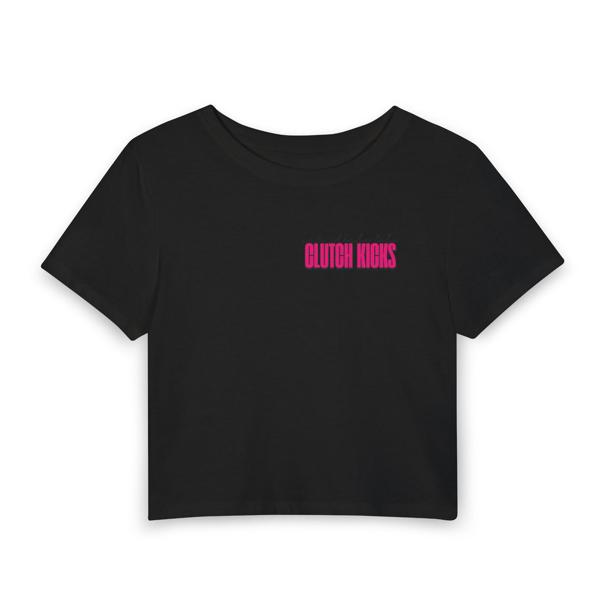 Cute Chicks Like Clutch Kicks Cropped Tee