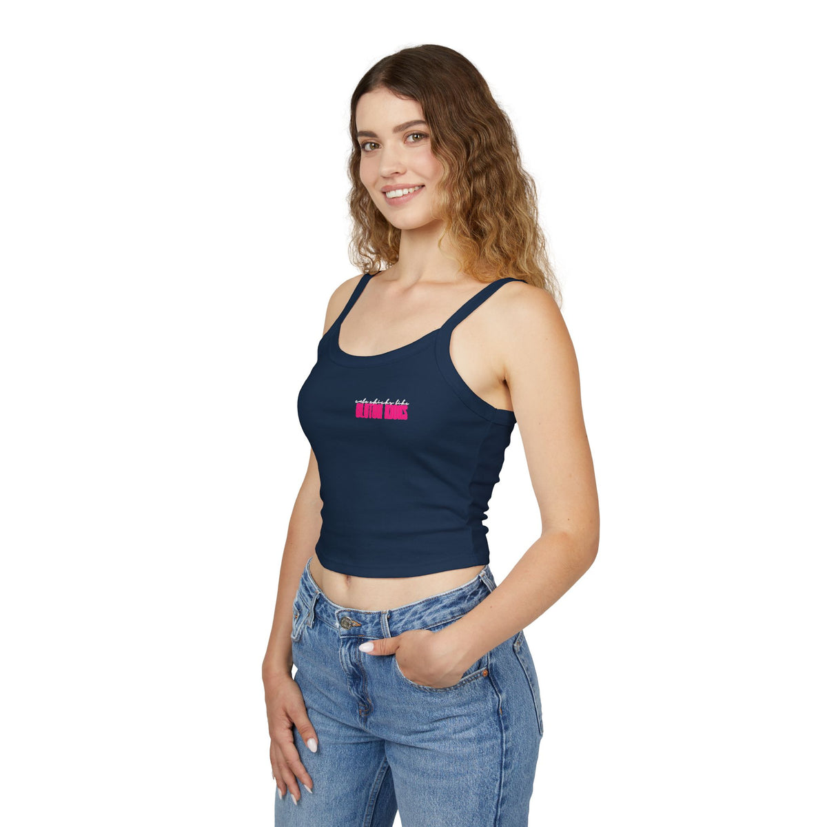 Cute Chicks Like Clutch Kicks Spaghetti Strap Tank Top