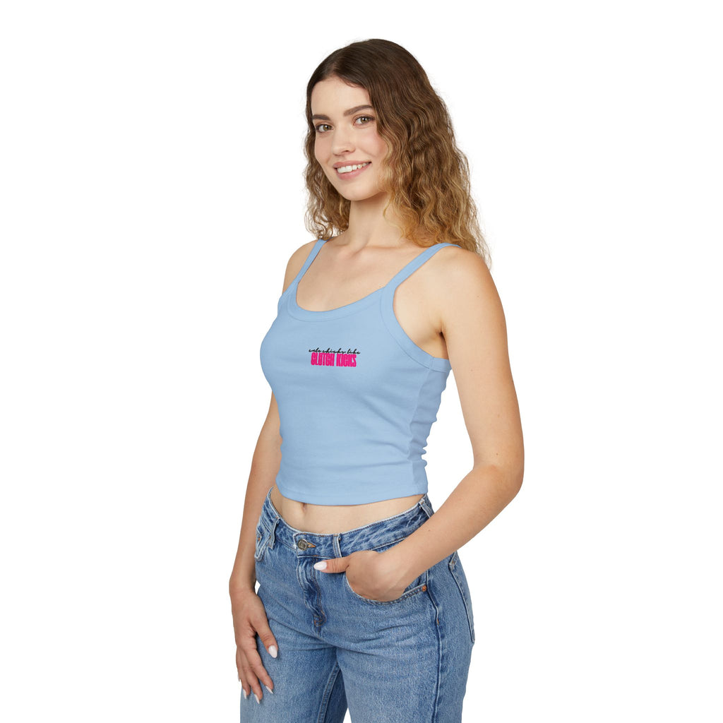 Cute Chicks Like Clutch Kicks Spaghetti Strap Tank Top