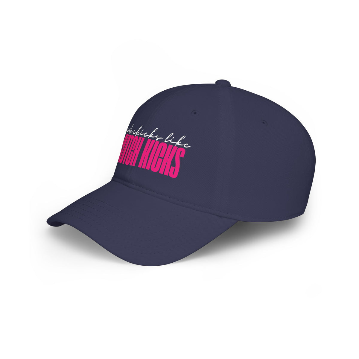 Cute Chicks like CLUTCH KICKS Cap | Baseball Hat with Pink Script
