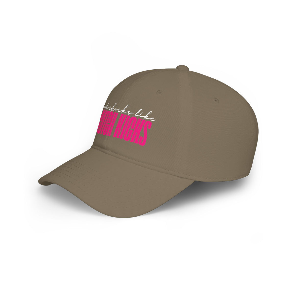 Cute Chicks like CLUTCH KICKS Cap | Baseball Hat with Pink Script