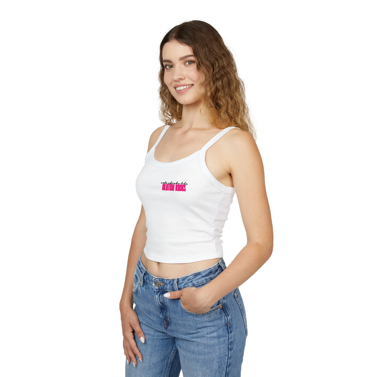 Cute Chicks Like Clutch Kicks Spaghetti Strap Tank Top