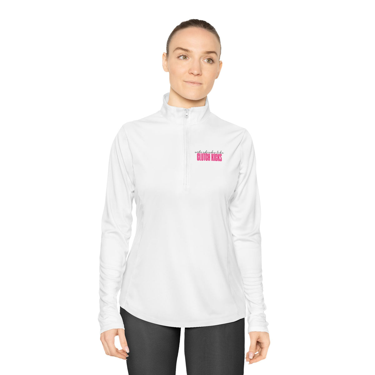Clutch Kicks Ladies Quarter-Zip Pullover