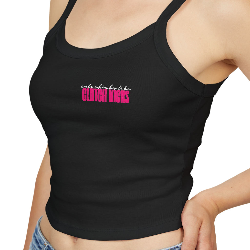 Cute Chicks Like Clutch Kicks Spaghetti Strap Tank Top