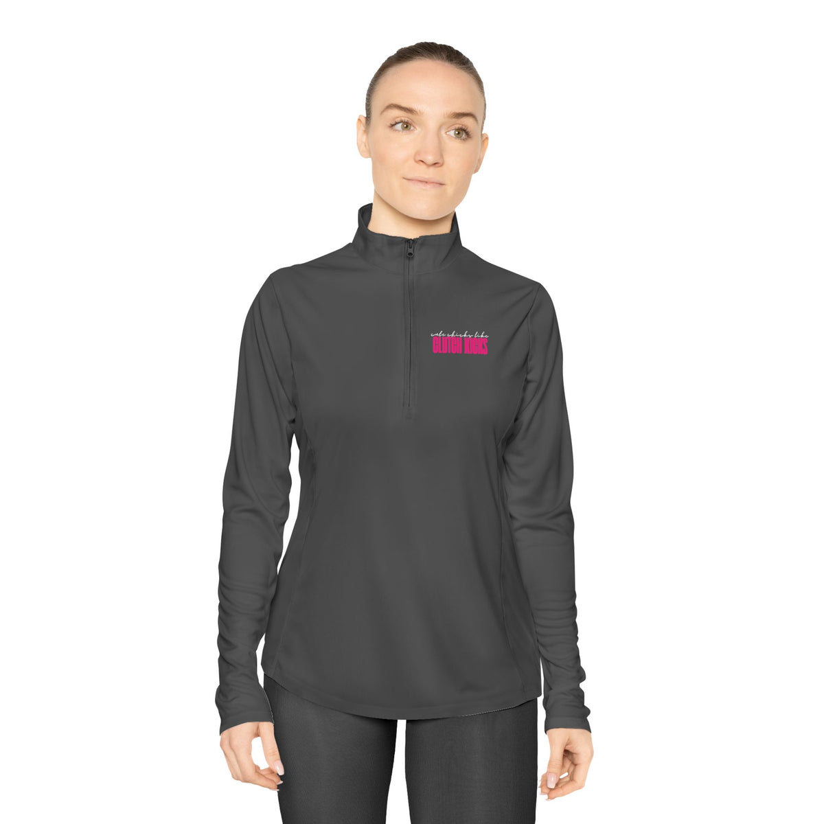 Clutch Kicks Ladies Quarter-Zip Pullover
