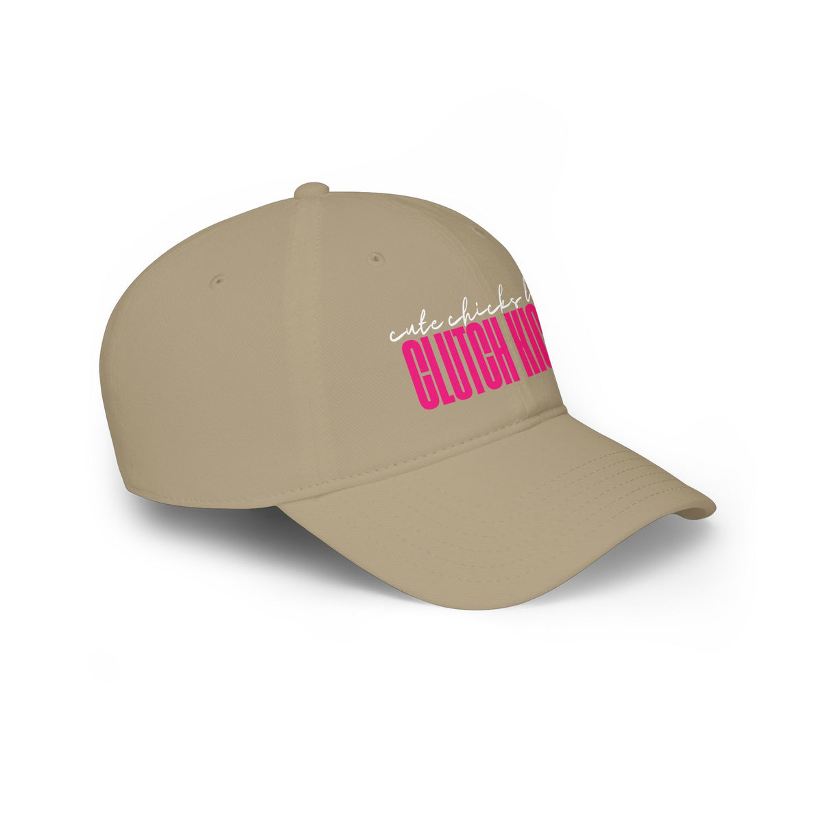 Cute Chicks like CLUTCH KICKS Cap | Baseball Hat with Pink Script