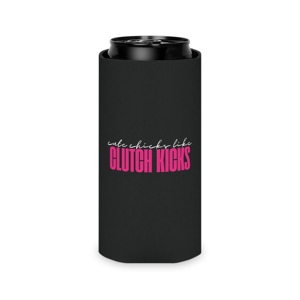 Cute Chicks Like Clutch Kicks can cooler with drift-inspired car girl design for race days, car meets, and motorsport fans
